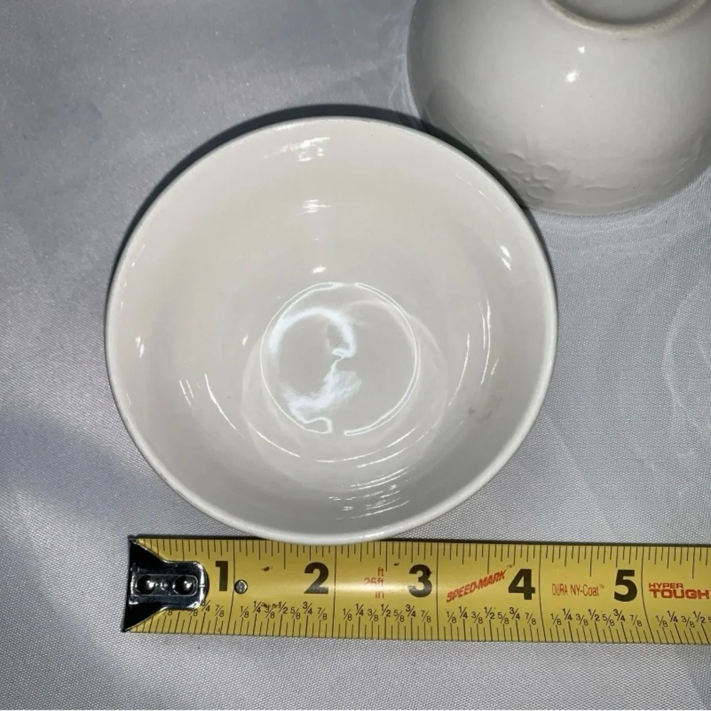 Philippe Richard Versailles Vintage Bowls Porcelain White Ceramic Lot of 3